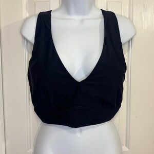 Universal Standard Swim Top plus Size S-16 | Black Criss Cross Back Bikini | NWT